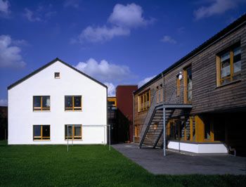 Gartenansicht, Wohnheim für Menschen mit Behinderung, Burgdorf