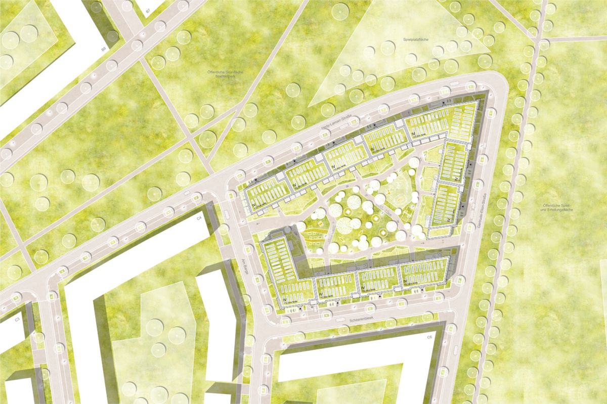 Lageplan des Baufeldes C5 auf dem Kronsberg-Süd